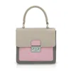 Luis Steven Women's Madie Top Handle -  Pink And Cream Mix In Pink/white