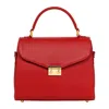 Luis Steven Women's Maxine Top Handle - Red Pebble Leather In Red