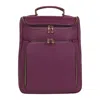 Luis Steven Women's Pink / Purple Medium Laptop Pack - Burgundy Pebble Leather In Pink/purple
