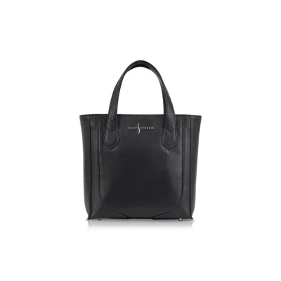 Luis Steven Women's Small Bucket Tote- Black Pebble