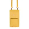 Luis Steven Women's Yellow / Orange Smartphone Pouch - Yellow Pebble In Yellow/orange