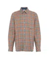 Luis Trenker Classic Check Pattern Shirt With Kent Collar And Button-down Front In Brown