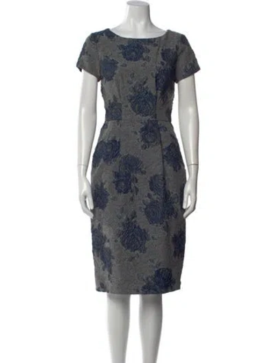 Pre-owned Luisa Beccaria Printed Knee-length Dress In Multi