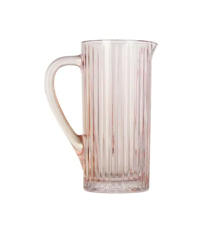 Luisa Beccaria Ridged Texture Detail Kettle In Pink