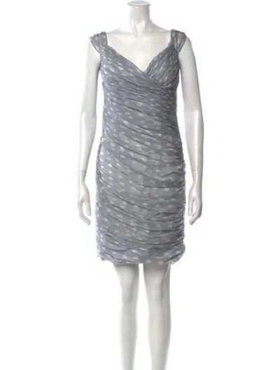 Pre-owned Luisa Beccaria Silk Mini Dress In Multi