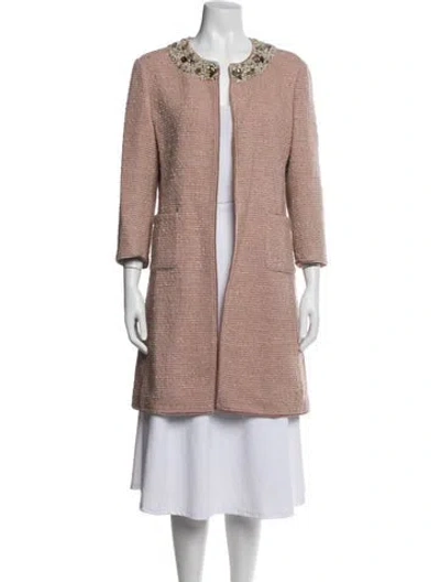 Pre-owned Luisa Beccaria Virgin Wool Coat In Neutrals