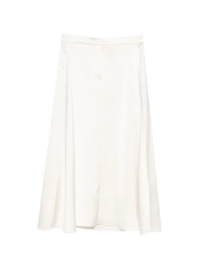 Luisa Cerano A-line Midi Skirt In White