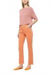 Luisa Cerano Authentic Babyflare Denim Jeans In Peachy Orange In Orange