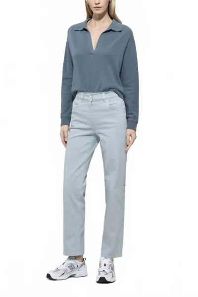 Luisa Cerano Authentic Straight-leg Denim Jean In Light Blue