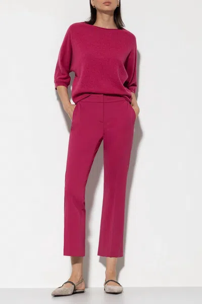Luisa Cerano Babyflare From Punto-milano Pant In Pink
