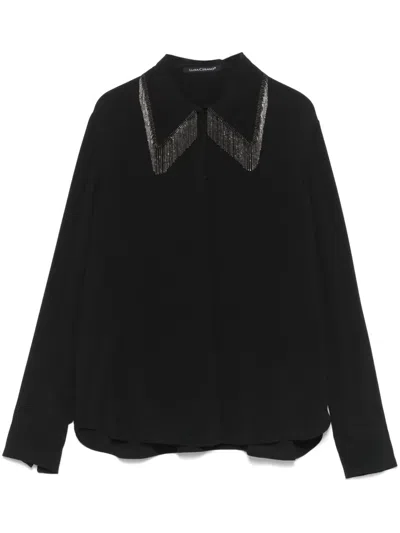 Luisa Cerano Bead-detail Shirt In Black
