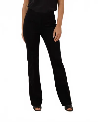 Luisa Cerano Bootcut Trousers In Black In Animal Print