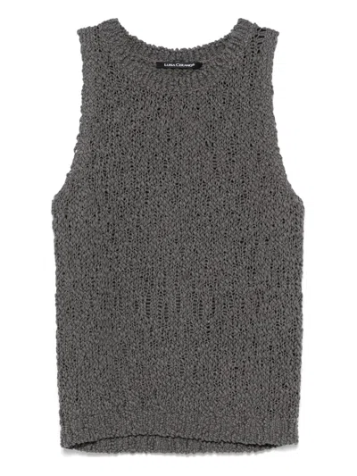 Luisa Cerano Bouclé Knitted Top