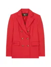 Luisa Cerano Button Blazer In Red