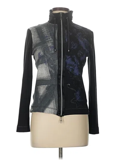 Pre-owned Luisa Cerano Cardigan Sweater In Black