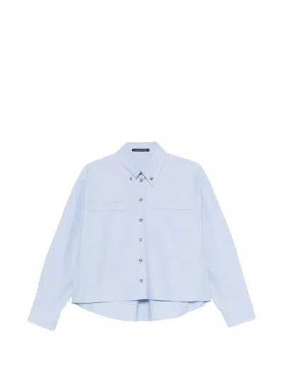 Luisa Cerano Chest-pockets Long-sleeve Shirt In Blue