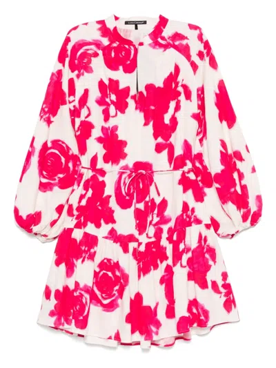 Luisa Cerano Floral-print Dress In Pink