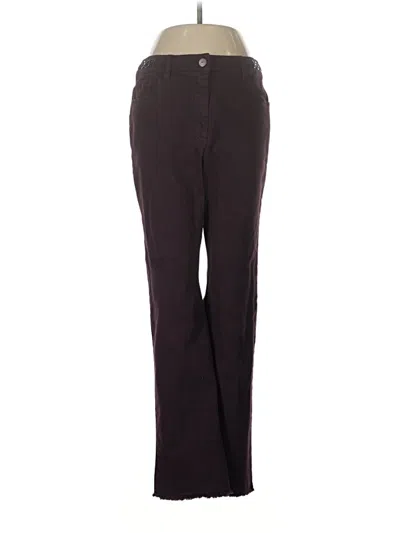 Pre-owned Luisa Cerano Jeggings In Brown