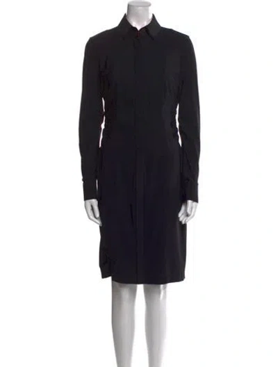Pre-owned Luisa Cerano Knee-length Dress In Black