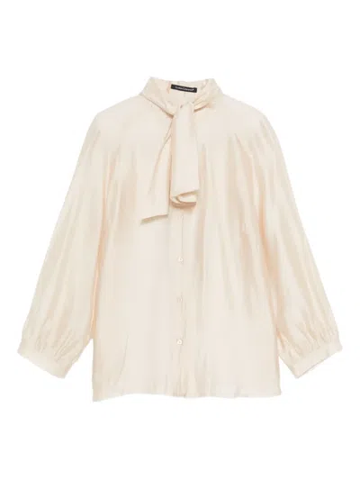 Luisa Cerano Long-sleeved Blouse In White