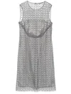 Luisa Cerano Minikleid In Netz-optik In Grau