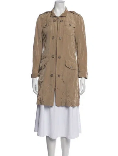Pre-owned Luisa Cerano Nylon Utility Jacket In Neutral