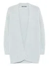 Luisa Cerano Open-front Cardigan In Blue