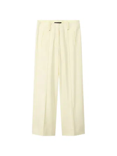 Luisa Cerano Pleated Trousers In Yellow