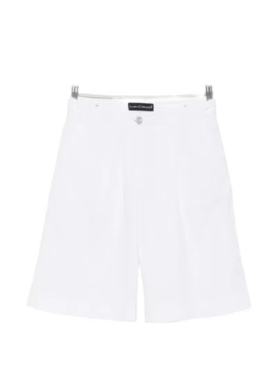 Luisa Cerano Pleated-detail Shorts In White