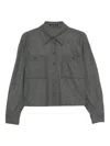 Luisa Cerano Pocketed Jacket In Gray