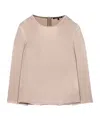 Luisa Cerano Round-neck Shirt In Nude