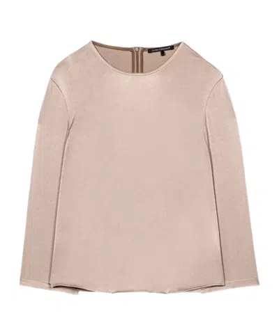 Luisa Cerano Round-neck Shirt In Nude
