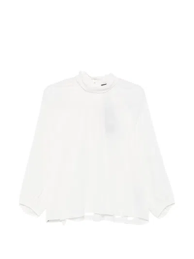Luisa Cerano Ruffled High-neck Blouse In Multi