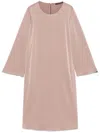Luisa Cerano Satin Mini Dress In Brown