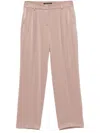 Luisa Cerano Satin Trousers In Brown