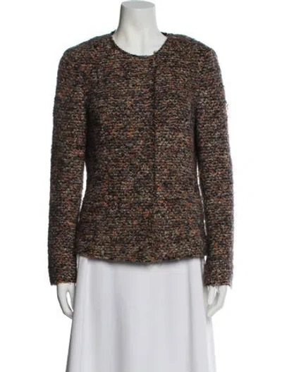Pre-owned Luisa Cerano Scoop Neck Sweater In Brown
