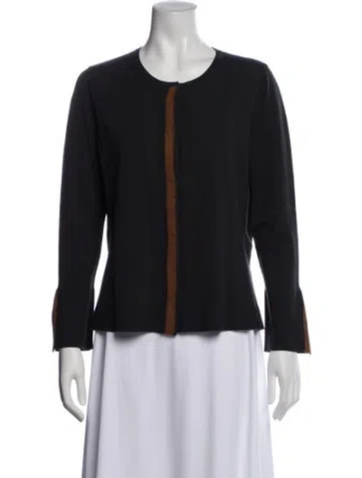 Pre-owned Luisa Cerano Scoop Neck Sweater In Gray