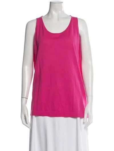 Pre-owned Luisa Cerano Scoop Neck Sweater In Pink