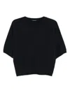 Luisa Cerano Short-sleeves Sweater In Blue