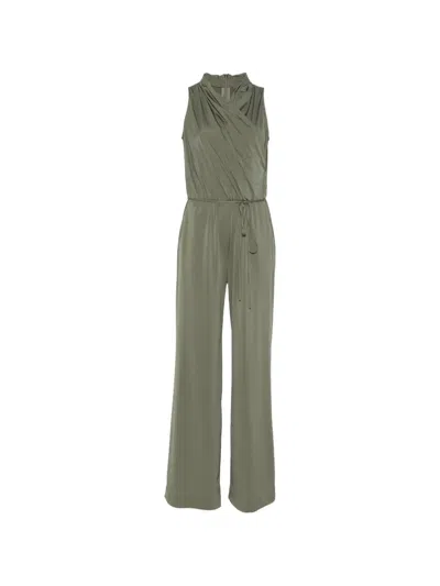 Luisa Cerano Sleeveless Jumpsuit In Green