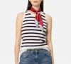 Luisa Cerano Sleeveless Knit Pullover Sweater In Multi In Multi