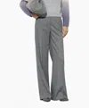 Luisa Cerano Techno Wool Fabric Trousers In Grey In Gray