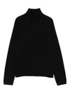 Luisa Cerano Turtleneck Knitted Sweater In Black