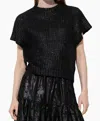 Luisa Cerano Turtleneck Pullover Sweater In Black In Black