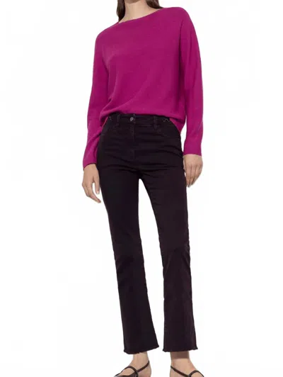 Luisa Cerano Twill Denim Jeans In Purple
