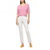 Luisa Cerano Twill Trousers In Light Cream In Multi
