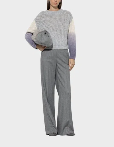 Luisa Cerano Wide Leg Pants In Grey In Gray