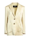 LUISA CERANO LUISA CERANO WOMAN BLAZER PASTEL YELLOW SIZE 6 ACETATE, VISCOSE