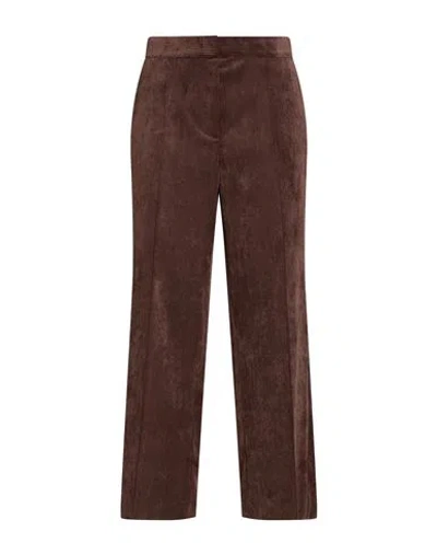 Luisa Cerano Woman Pants Chocolate Brown Size 10 Polyester