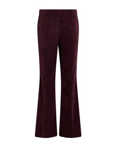 Luisa Cerano Woman Pants Plum Size 6 Polyester In Burgundy